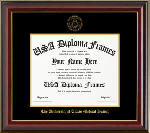 Image of Honors Glossy Cherry w/Gold Trim Black Mat 11x14 BS/MS